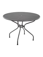 Pacific Grey Elegance Garden Round 4 Seater Dining Table and Chair Set - Image 3 of 4