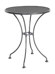 Pacific Grey Elegance Garden Table and Chair Bistro Set with Cushions - Image 3 of 5