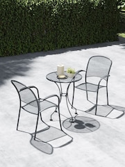 Pacific Grey Carlo Garden Table and Chair Bistro Set - Image 1 of 4