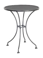 Pacific Grey Carlo Garden Table and Chair Bistro Set with Cushions - Image 4 of 5