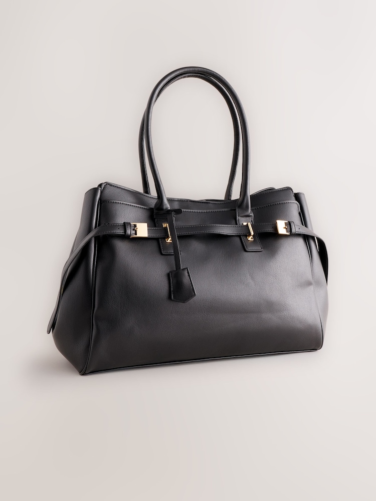 Negro - Bolso de hombro con hebilla - Imagen 1 de 5