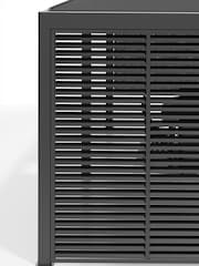 Pacific Dark Grey Electric Garden Pergola with LED Blinds and Louvr Panel - Image 11 of 11
