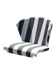 Pacific Grey Elegance Garden Round 4 Seater Dining Table and Chair Cushions Set - Image 4 of 5