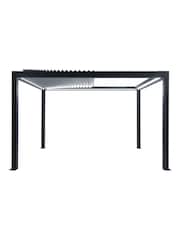 Pacific Dark Grey Electric Garden Pergola with LED - Image 5 of 6