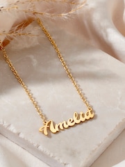 Posh Totty Designs Gold Tone Curved Name Necklace - Image 1 of 3