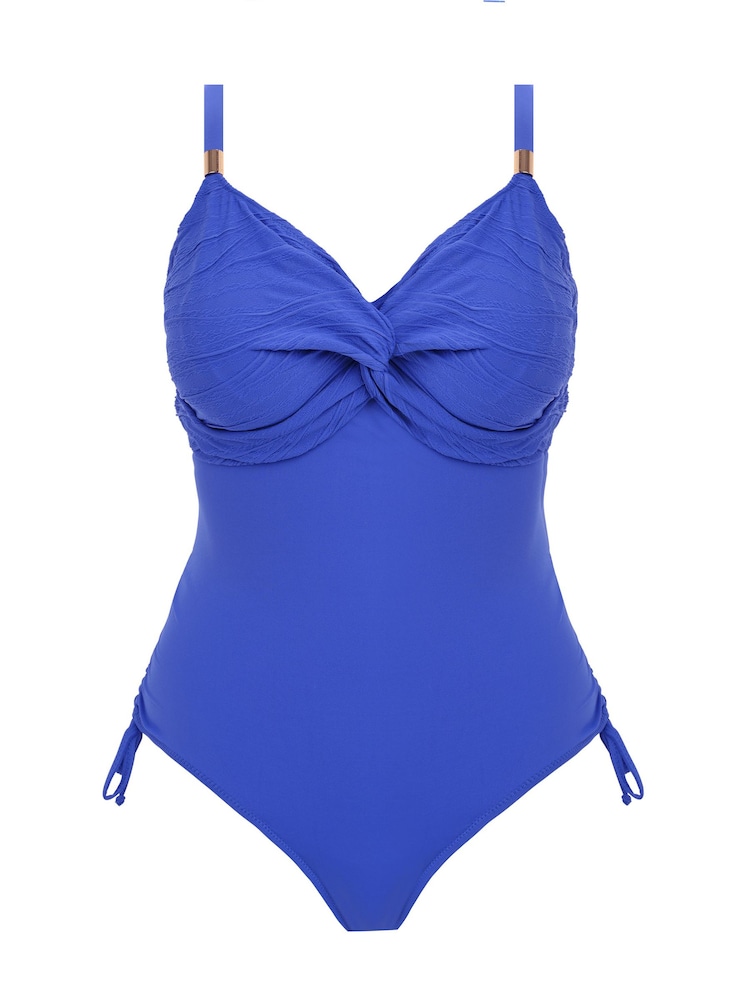 Fantasie Blue Beach Waves Adjustable Leg Underwire Twist Front Swimsuit - Image 5 of 5 Fantasie Blue Beach Waves Adjustable Leg Underwire Twist Front Swimsuit - Image 5 of 5
