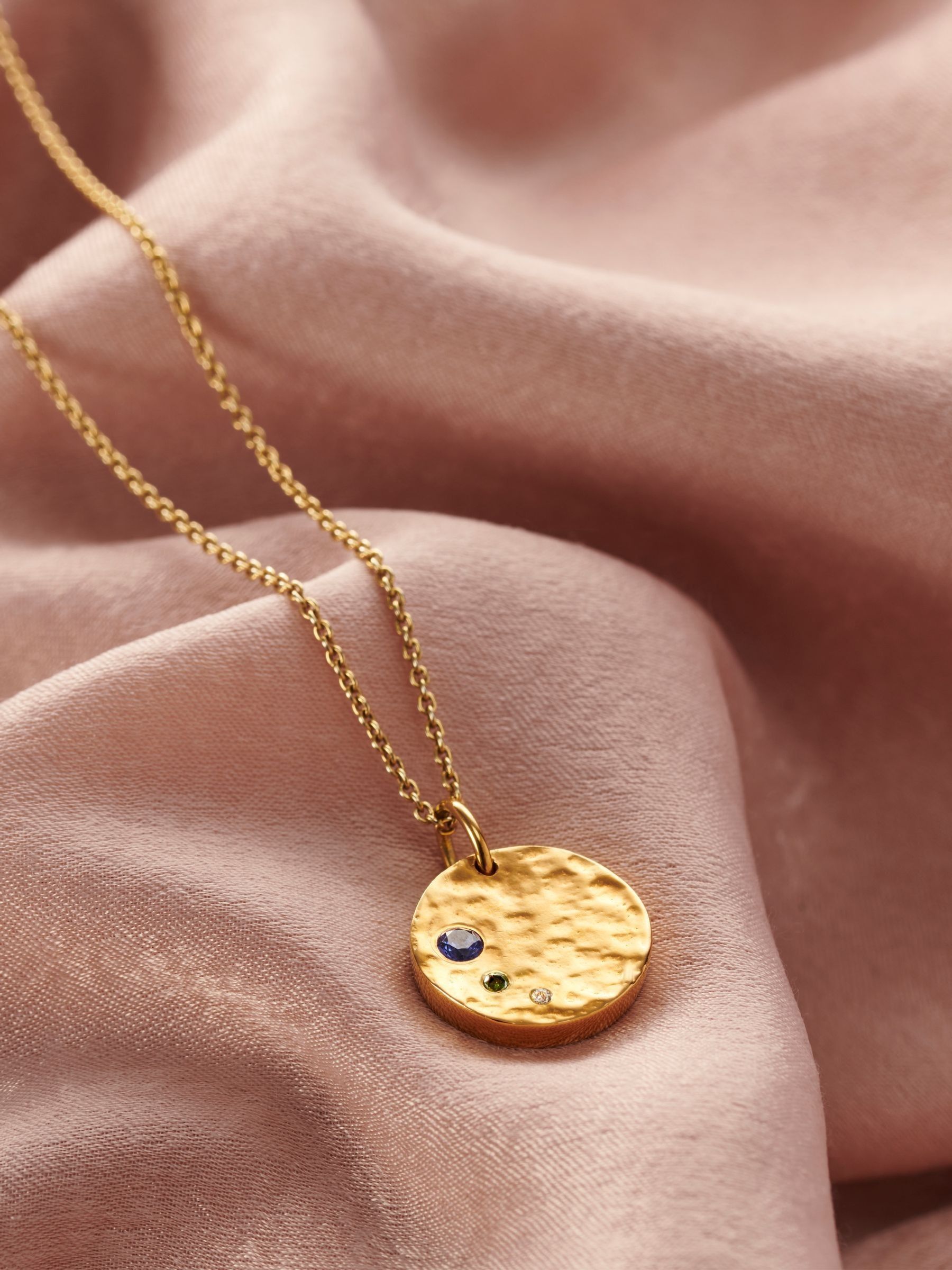 Posh Totty Designs Mummy And Baby Gold Tone Confetti Disc Necklace