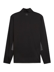 Puma Black Mens Pure 2.0 Golf Quarter-Zip Top - Image 2 of 2