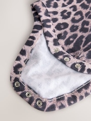 Leopardo - smALLSAINTS Ribbed Bodysuit and Trousers Baby Girls Set - Imagen 14 de 14