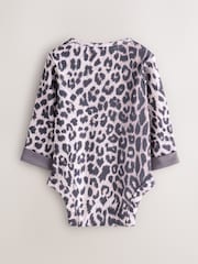 Leopardo - smALLSAINTS Ribbed Bodysuit and Trousers Baby Girls Set - Imagen 9 de 14