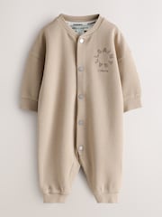 smALLSAINTS Neutral Tierra Textured Long Sleeve Baby Boys Romper - Image 1 of 6