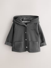 smALLSAINTS Charcoal Grey Textured Baby Boys Jacket - Image 1 of 6