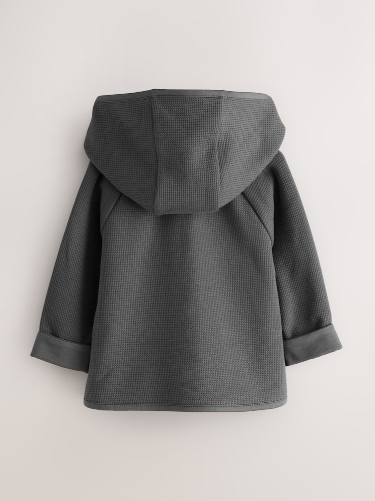 smALLSAINTS Charcoal Grey Textured Baby Boys Jacket - Image 2 of 6 smALLSAINTS Charcoal Grey Textured Baby Boys Jacket - Image 2 of 6