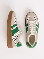 Friends Like These White Spot Standard Fit Lace-Up Retro Gumsole Sports Trainers - Image 2 of 5