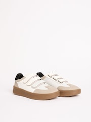 Friends Like These White Velcro Retro Gumsole Sports Trainers - Image 4 of 5