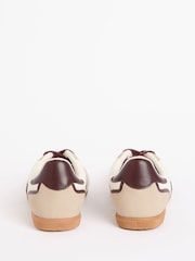 Friends Like These White Slim Runner Lace-Up Retro Gumsole Sports Trainers - Image 3 of 5