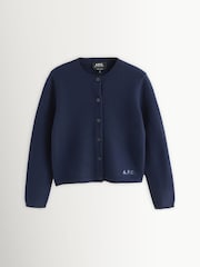 A.P.C. Blue Mila Wool Cardigan - Image 1 of 1