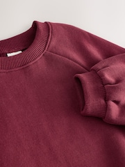 Burgundy Red Crew Sweatshirt (3mths-7yrs) - Image 7 of 8