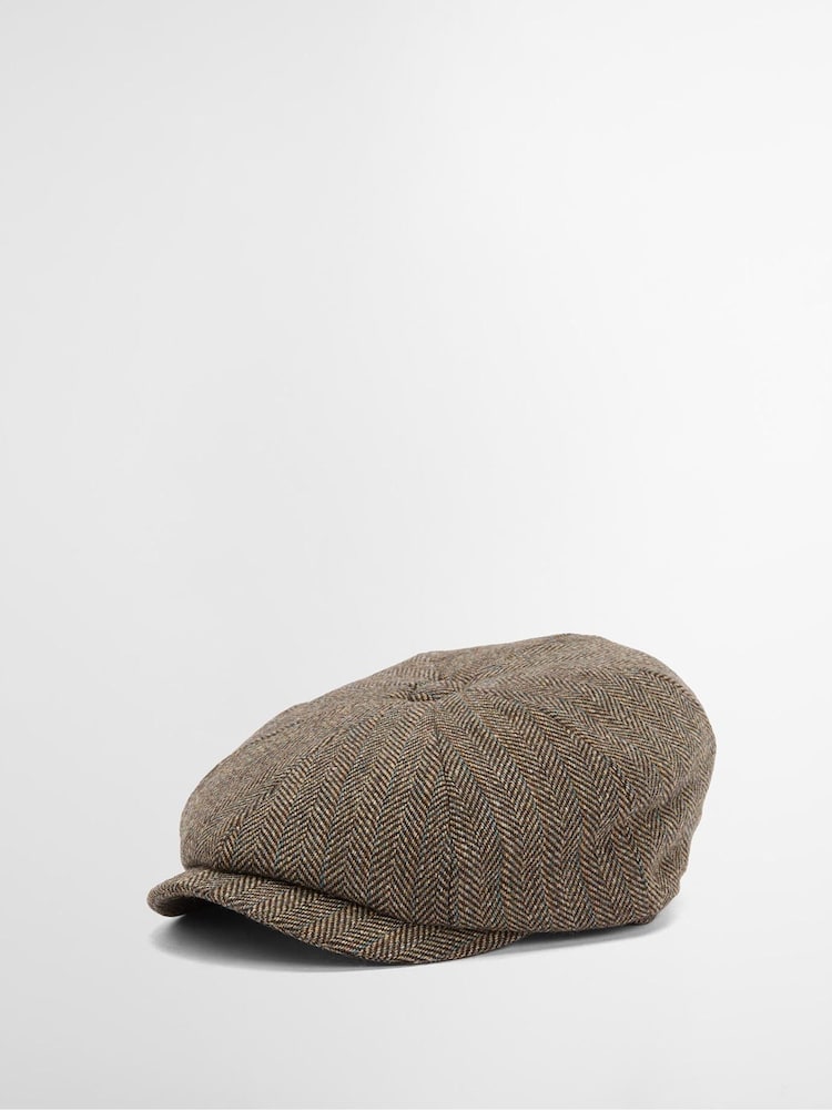 Barbour® Brown Fyne Baker Boy Cap - Image 1 of 7 Barbour® Brown Fyne Baker Boy Cap - Image 1 of 7