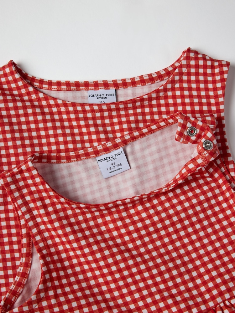 Polarn O Pyret Red Gingham Dress - Image 2 of 4