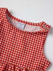 Polarn O Pyret Red Gingham Dress - Image 4 of 4