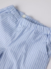 Polarn O Pyret 100% Organic Cotton Striped Wide Leg Trousers - Bild 2 von 3