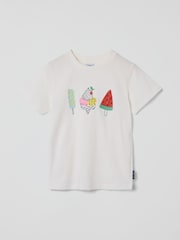 Polarn O Pyret White Ice Cream Print T-Shirt - Image 2 of 4