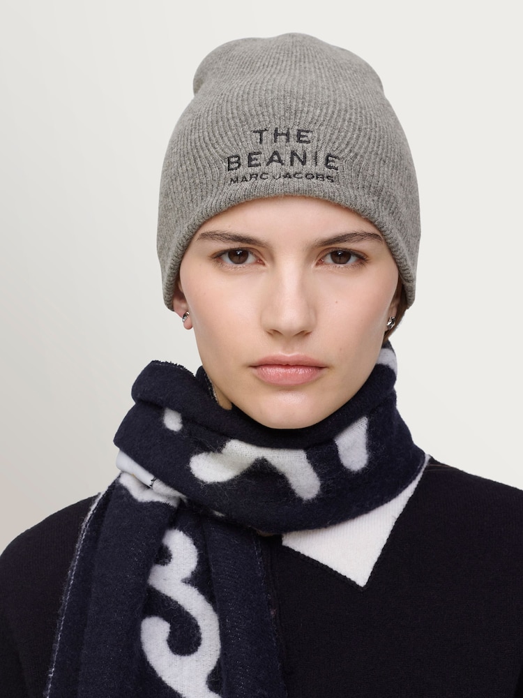 Marc Jacobs Grey The Beanie - Image 2 of 5 Marc Jacobs Grey The Beanie - Image 2 of 5