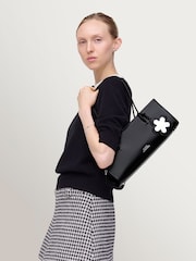 Marc Jacobs Black The Mirror Satchel Bag - Image 1 of 5