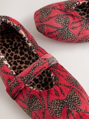 Never Fully Dressed Red Bow Mary Jane Slippers - Image 10 of 10