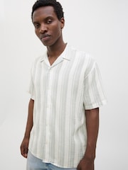 JACK & JONES Green Resort Collar 100% Cotton Shirts 2 Pack - Image 2 of 6