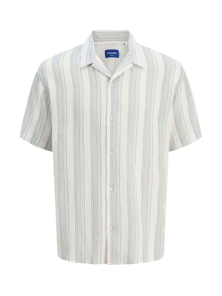 JACK & JONES Green Resort Collar 100% Cotton Shirts 2 Pack - Image 2 of 6