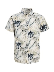 JACK & JONES White Floral Shirts 2 Pack - Image 2 of 3