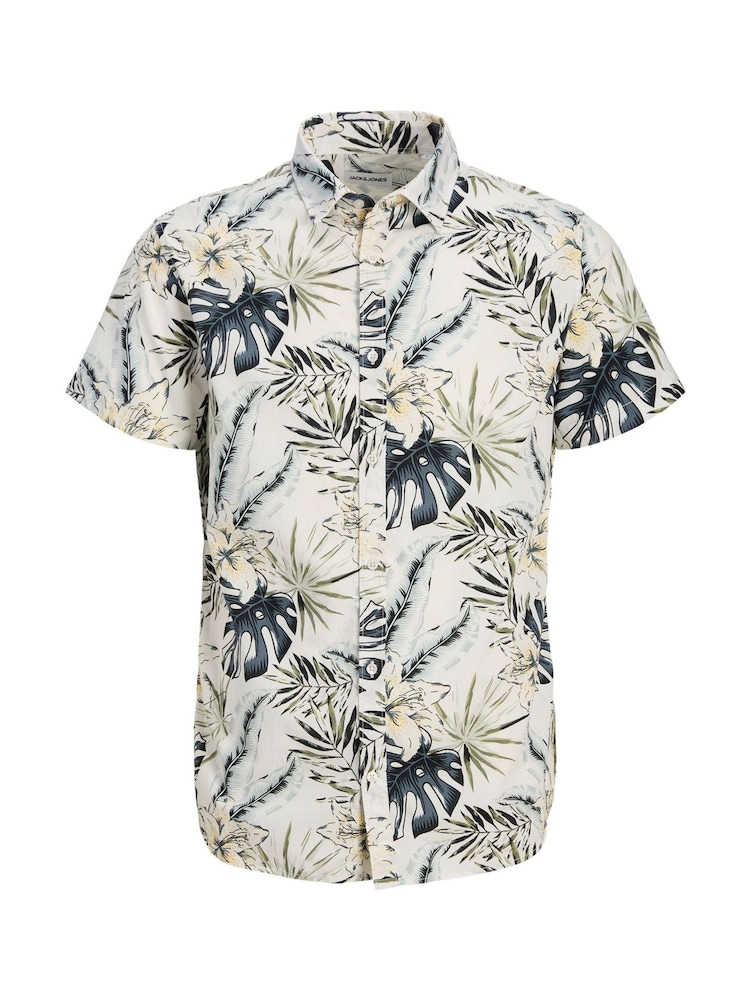 JACK & JONES White Floral Shirts 2 Pack - Image 2 of 3