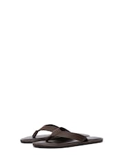 JACK & JONES Brown Leather Sandals - Image 3 of 6