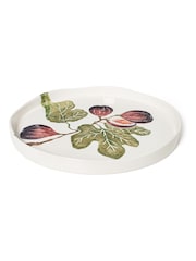 BlissHome Olive Green Fig Round Tray - Image 1 of 3