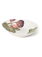 BlissHome Olive Green Fig Oblong Oval Bowl - Image 1 of 4
