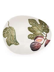 BlissHome Olive Green Fig Oblong Oval Bowl - Image 3 of 4