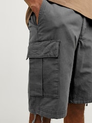 Gris - JACK & JONES Regular Fit Cargo 100% Cotton Shorts - Imagen 3 de 7