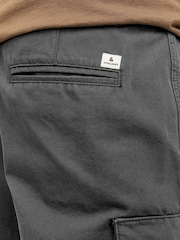 Gris - JACK & JONES Regular Fit Cargo 100% Cotton Shorts - Imagen 4 de 7