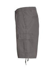 Gris - JACK & JONES Regular Fit Cargo 100% Cotton Shorts - Imagen 7 de 7