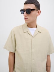 JACK & JONES Light Nude Nude Revere Collar Shirt - Image 3 of 6