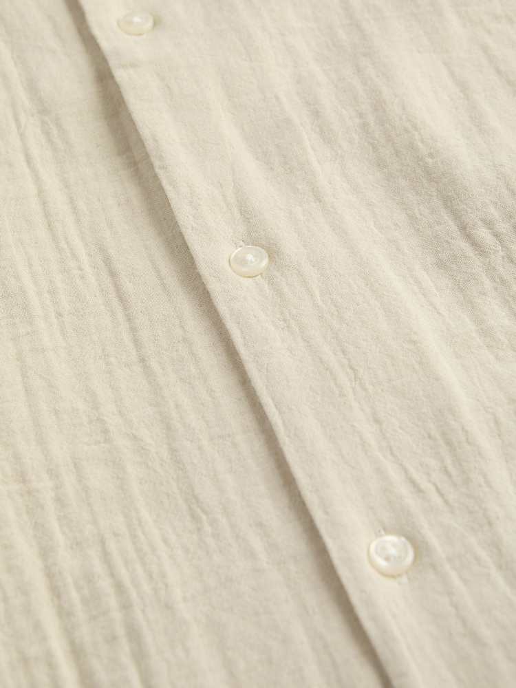 JACK & JONES Light Nude Nude Revere Collar Shirt - Image 5 of 6