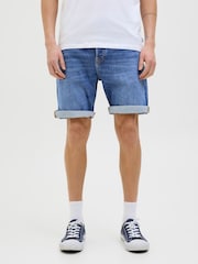 Azul - Pantalones cortos de corte estándar de denim de Jack & Jones - Imagen 1 de 4