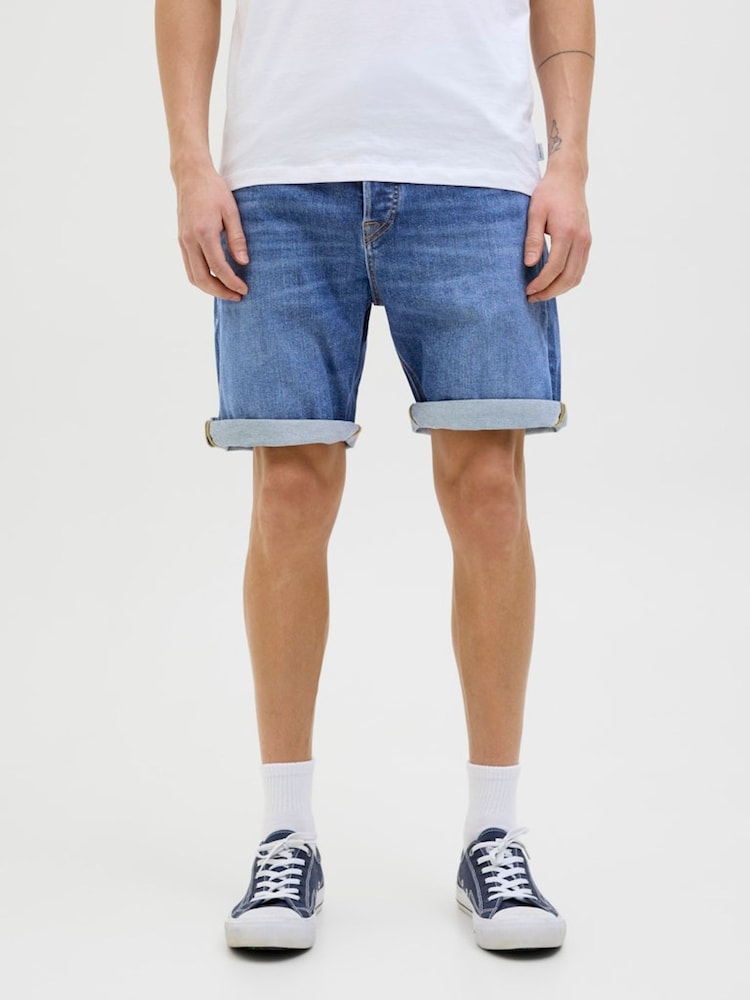 Azul - Pantalones cortos de corte estándar de denim de Jack & Jones - Imagen 1 de 4