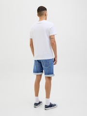 Azul - Pantalones cortos de corte estándar de denim de Jack & Jones - Imagen 4 de 4
