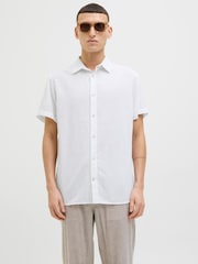 Белый - JACK & JONES Short Sleeve Summer Shirt - Изображение 1 из 5