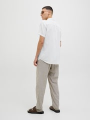 Белый - JACK & JONES Short Sleeve Summer Shirt - Изображение 3 из 5