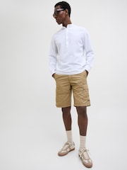 Nude - JACK & JONES Relaxed Fit 100% Cotton Cargo Shorts - Imagen 1 de 5