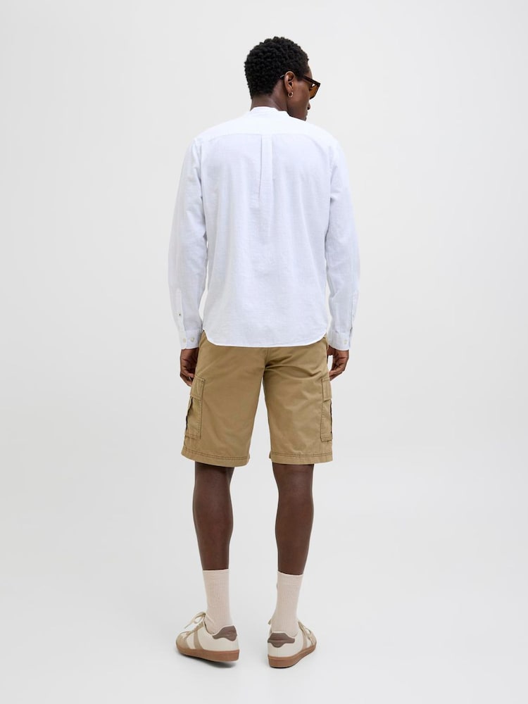 Нюдовий - Шорти-карго Jack & Jones Relaxed Fit 100% бавовна - Image 3 of 5